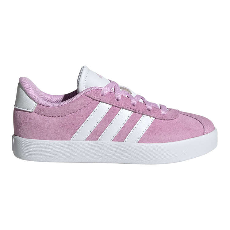 adidas VL Court 3.0 GS Kids Casual Shoes Lilac/White US 1, Lilac/White, rebel_hi-res
