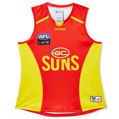 Gold Coast Suns 2022 Womens AFLW Guernsey Red/Yellow S, Red/Yellow, rebel_hi-res
