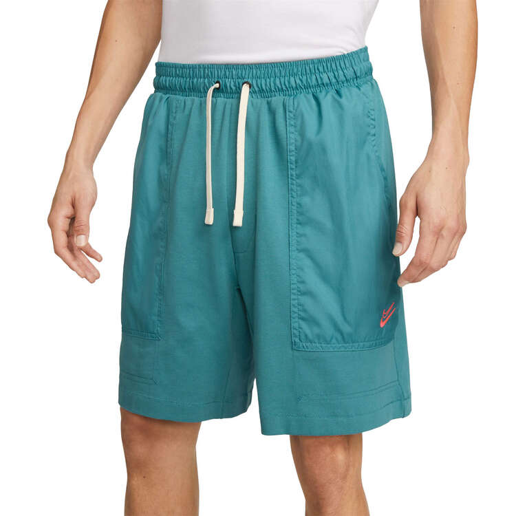 Nike Mens Kevin Durant 8-inch Fleece Basketball Shorts, Teal/Pink, rebel_hi-res