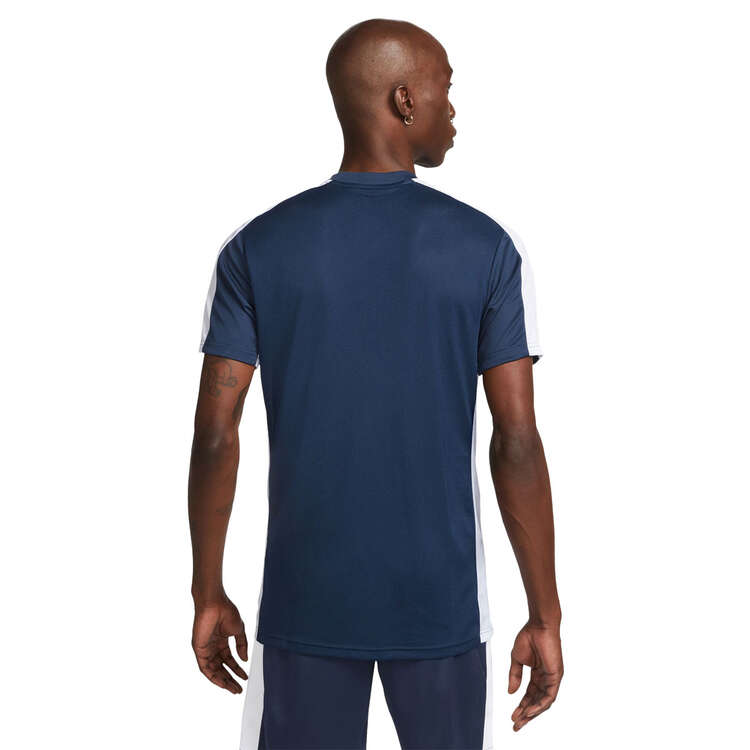 Nike Mens Dri-FIT Academy 23 Short-Sleeve Global Football Top Blue/White S, Blue/White, rebel_hi-res