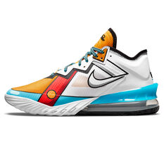 Nike LeBron 18 Low Stewie Griffin Basketball Shoes, White, rebel_hi-res