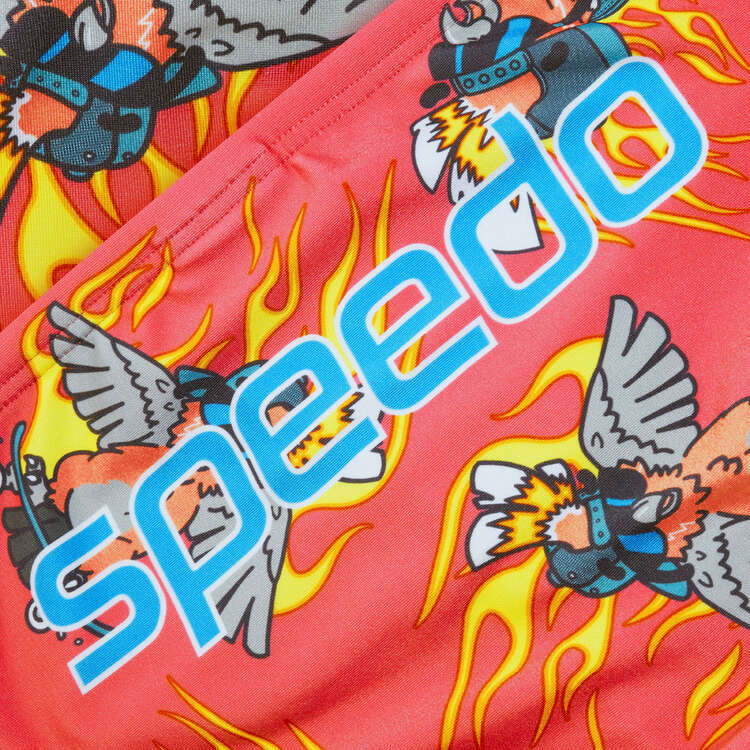 Speedo Mens Flaming Galah Escape Briefs Briefs, Print, rebel_hi-res