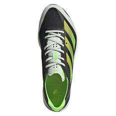 adidas Adizero Adios 7 Womens Running Shoes, Black/Green, rebel_hi-res