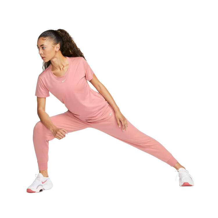 Nike Womens Dri-FIT One Standard Tee, Pink, rebel_hi-res