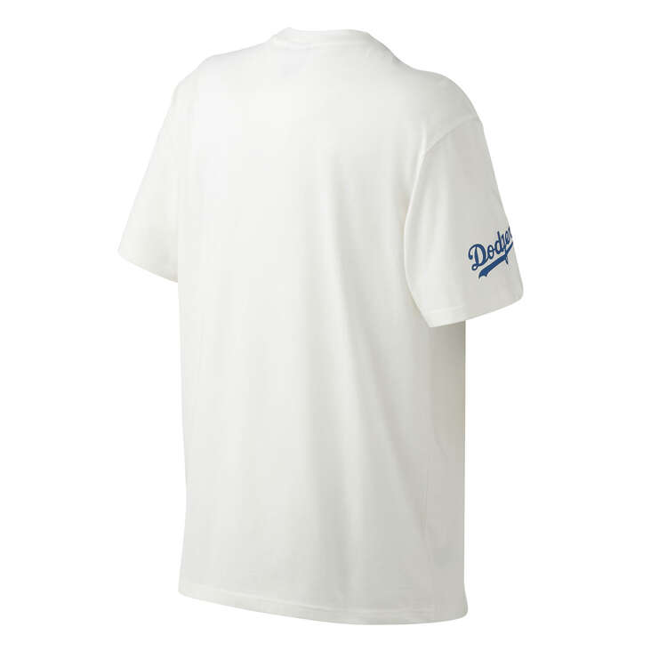 Majestic Los Angeles Dodgers Mens Logo Tee, White, rebel_hi-res