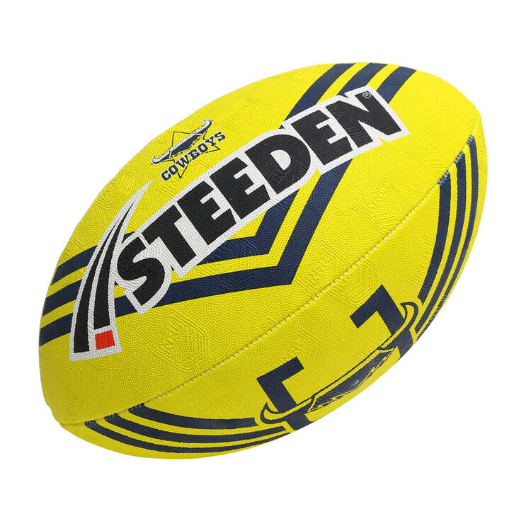 Steeden NRL North Queensland Cowboys Supporter Ball Size 5, , rebel_hi-res