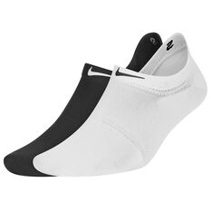 Nike One No Show Training Socks Black/White 4-5.5, Black/White, rebel_hi-res