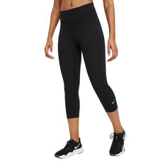 Nike One Womens Capri Tights Black XS, Black, rebel_hi-res
