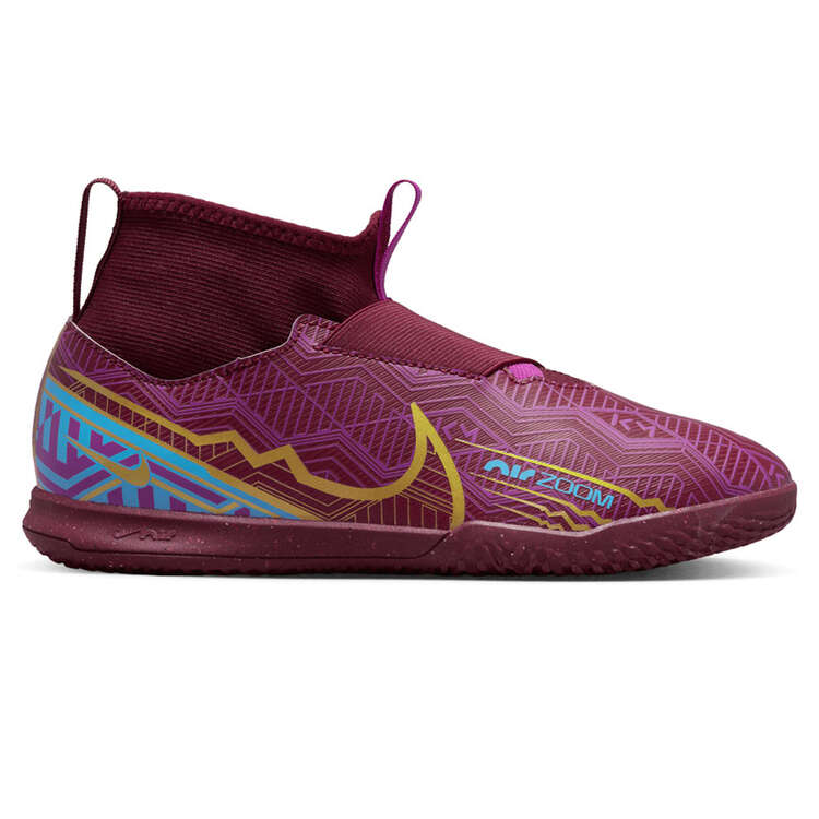 Nike Zoom Mercurial Superfly 9 Academy KM Kids Football Boots, Blue/Purple, rebel_hi-res