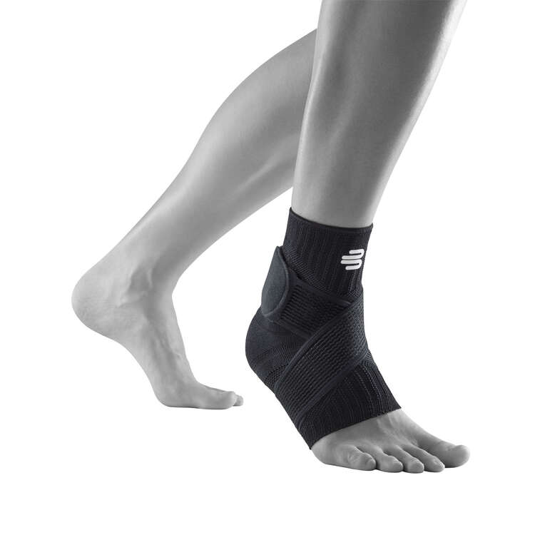 Bauerfeind Sports Ankle Support Compression Sleeve (Left), Black, rebel_hi-res