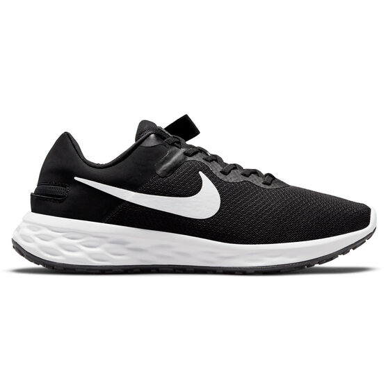 Nike Revolution 6 FlyEase Next Nature Mens Running Shoes, Black/White, rebel_hi-res