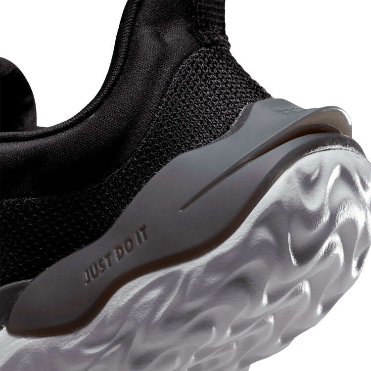 Nike Run Flow PS Kids Running Shoes, Black/White, rebel_hi-res