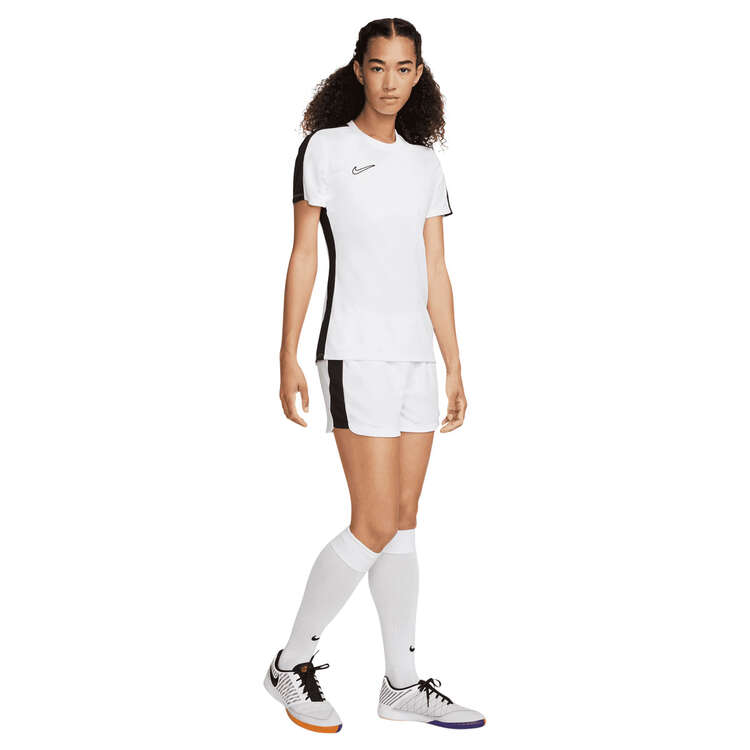 Nike Womens Dri-FIT Academy23 Football Tee, White, rebel_hi-res