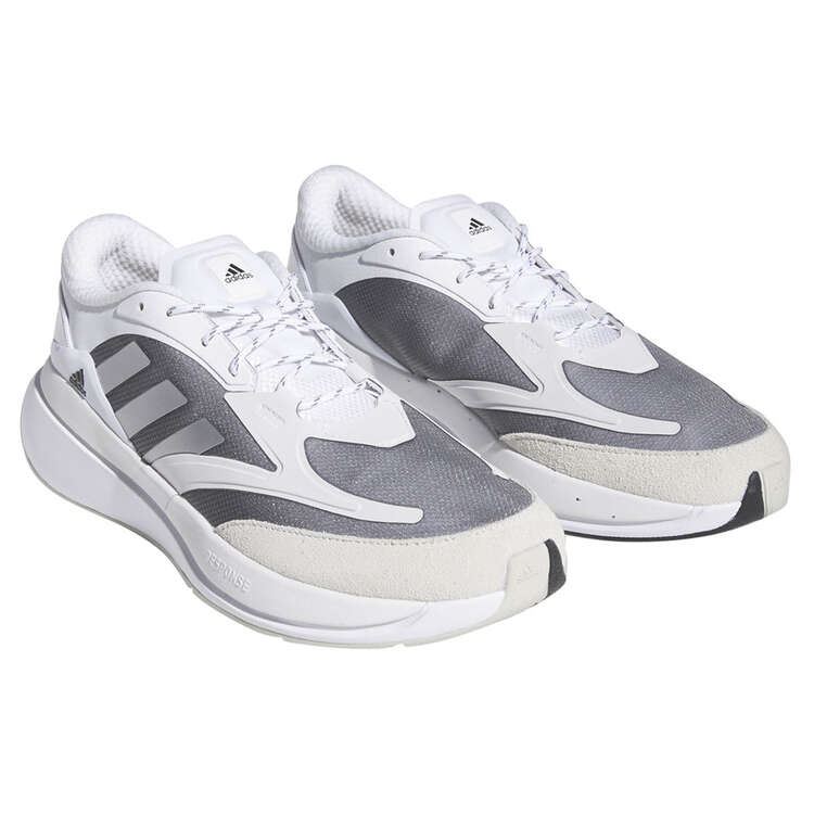 adidas Brevard Womens Casual Shoes, White/Silver, rebel_hi-res