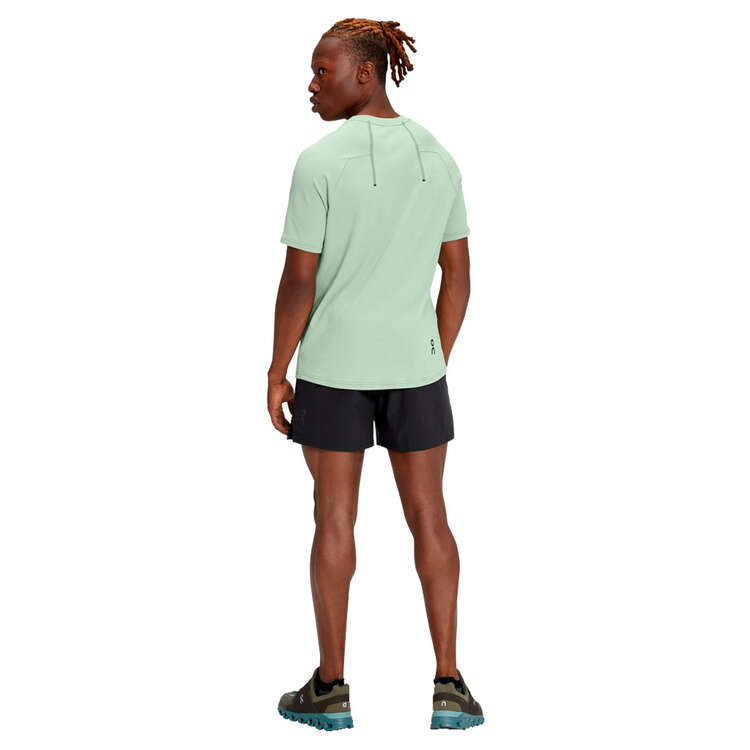 On Mens Essential Running Shorts, Black, rebel_hi-res