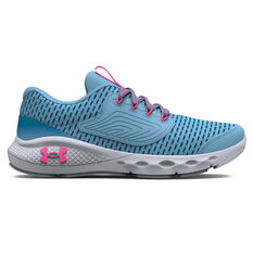 Under Armour Charged Vantage 2 PS Kids Running Shoes, Blue/Pink, rebel_hi-res