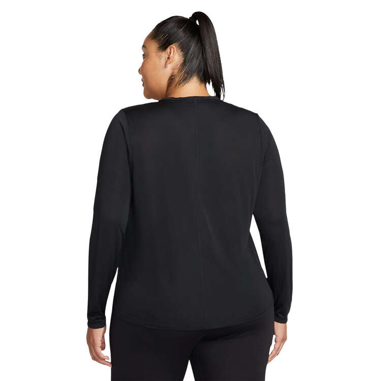Nike Womens Dri-FIT One Standard Top (Plus Size), Black, rebel_hi-res