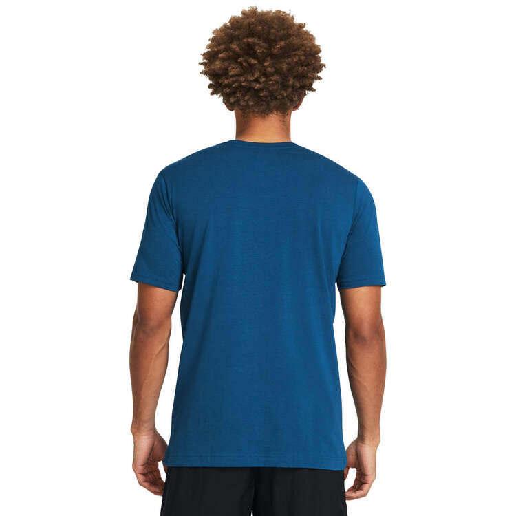 Under Armour Mens Curry Champ Mindset Tee Blue XS, Blue, rebel_hi-res