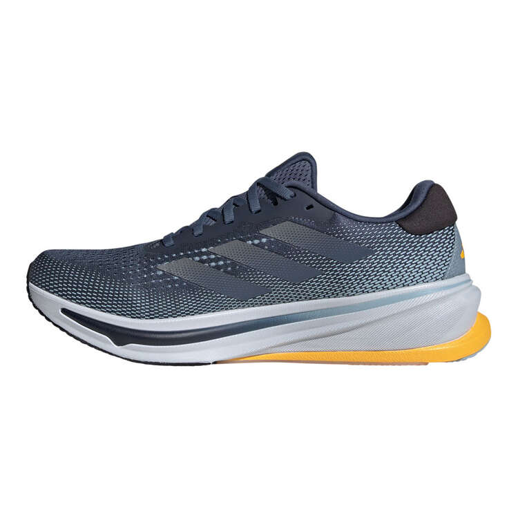 adidas Supernova Rise Mens Running Shoes Grey/Yellow US 7, Grey/Yellow, rebel_hi-res
