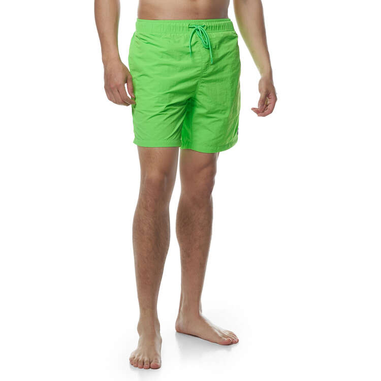 Tahwalhi Mens Solid Pool Shorts Green S, Green, rebel_hi-res