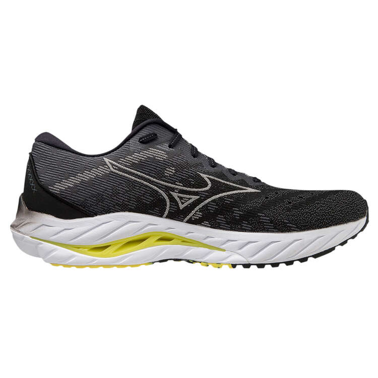 Mizuno Wave Inspire 19 SSW 2E Mens Running Shoes Black/Yellow US 8, Black/Yellow, rebel_hi-res