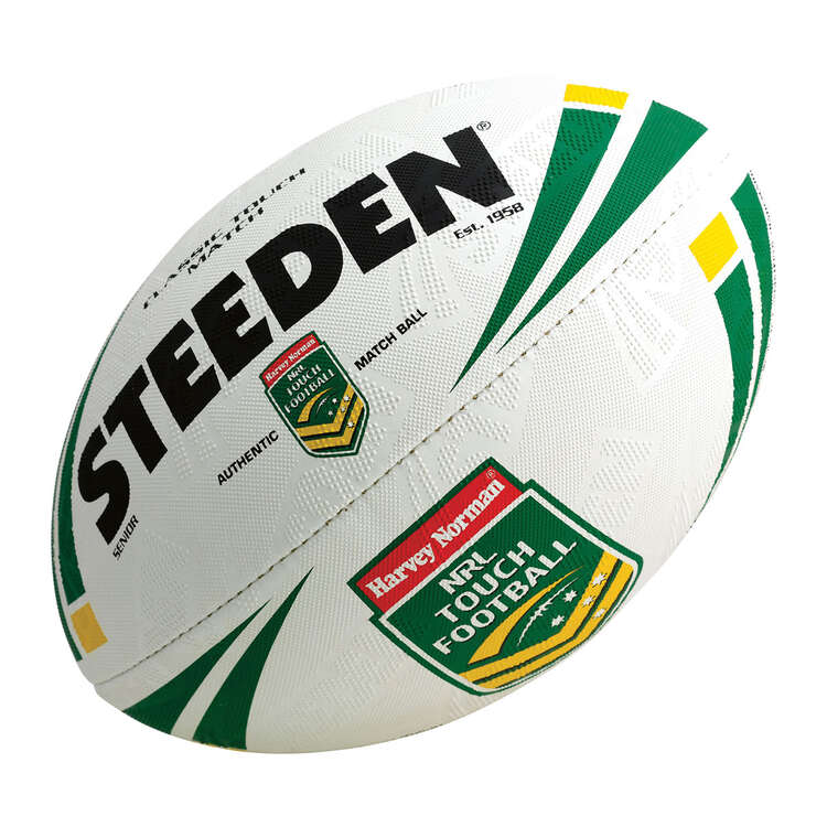 Steeden NRL Classic Touch Match Ball White 5, , rebel_hi-res