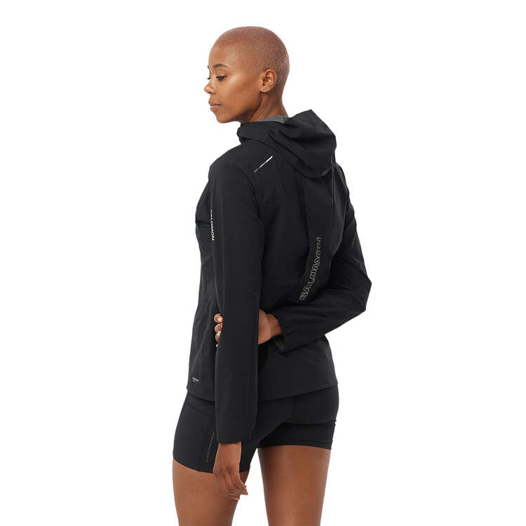 Salomon Womens Bonatti Trail Jacket, Black, rebel_hi-res