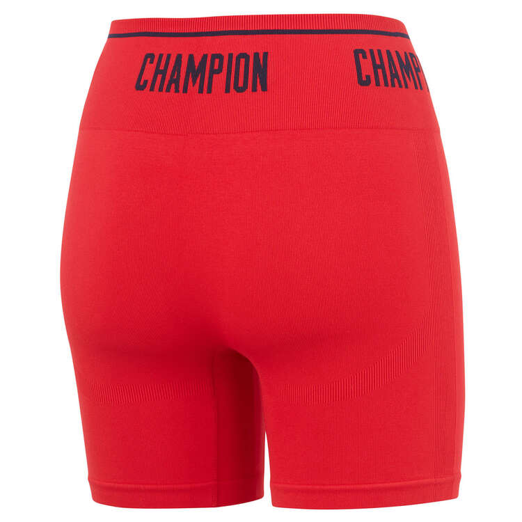 Champion Womens Rochester Flex Shortie Tights Red L, Red, rebel_hi-res