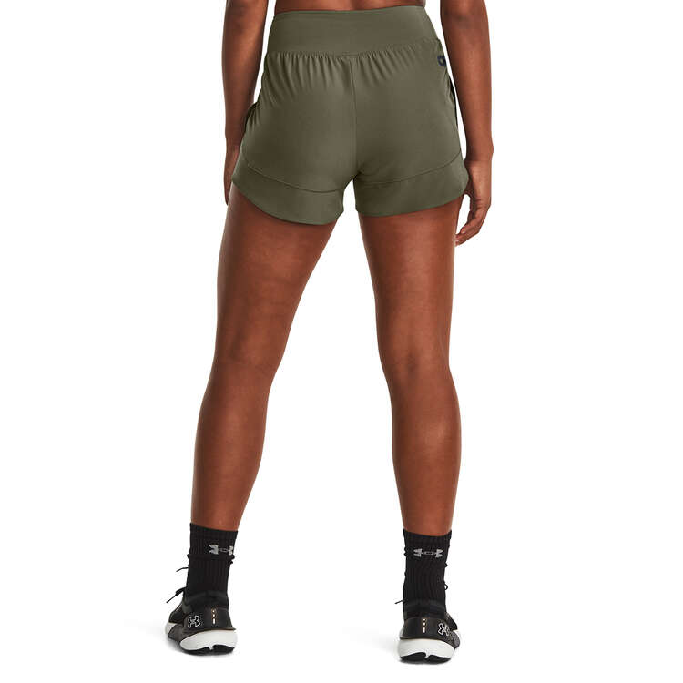 Under Armour Womens SmartForm Flex Woven Shorts, Green, rebel_hi-res