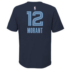 Nike Memphis Grizzlies Ja Morant Kids Icon Tee Blue S, Blue, rebel_hi-res