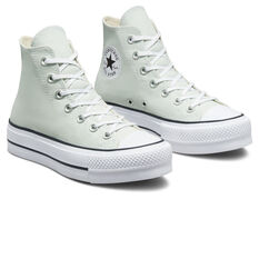 Converse Chuck Taylor All Star Canvas Lift Low Womens Casual Shoes, Silver/Black, rebel_hi-res
