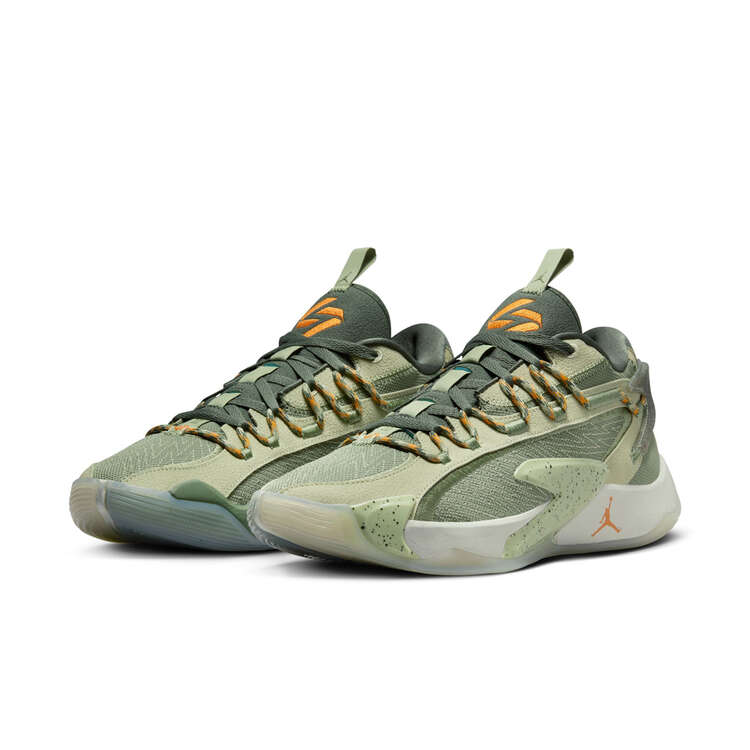 Jordan Luka 2 Basketball Shoes, Olive/Teal, rebel_hi-res