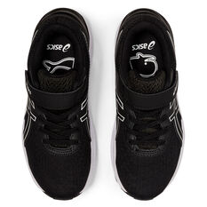 Asics Pre Excite 8 PS Kids Running Shoes, Black/White, rebel_hi-res