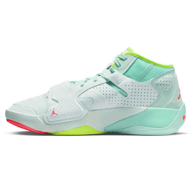 Jordan Zion 2 Barely Green Basketball Shoes Green/Red US Mens 10.5 / Womens 12, Green/Red, rebel_hi-res