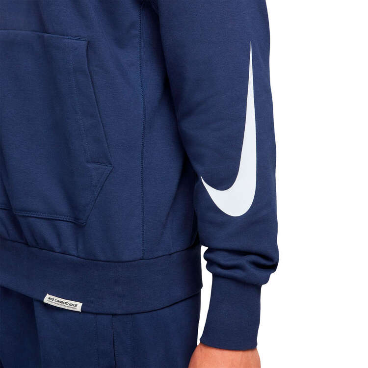 Nike Ja Morant Mens Dri-FIT Pullover Basketball Hoodie, Navy, rebel_hi-res