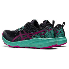 Asics Fuji Lite 2 Womens Trail Running Shoes, Black/Red, rebel_hi-res