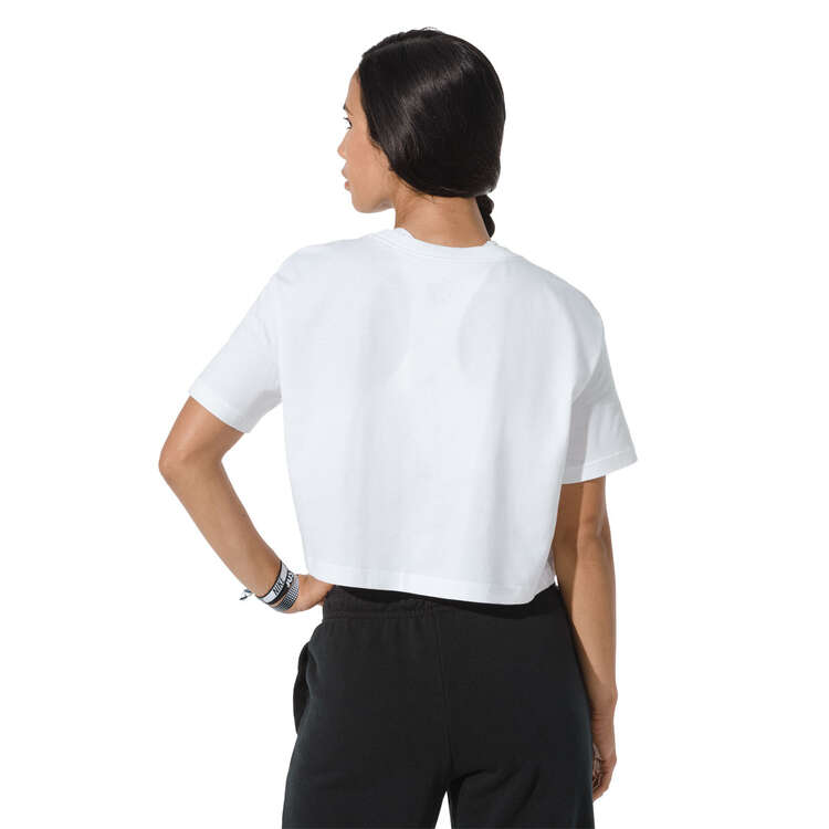 Nike Womens Sportswear Essential Cropped Tee White M, White, rebel_hi-res