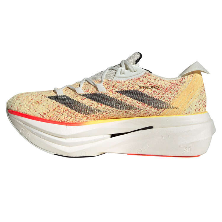 adidas Adizero Prime X 2 Strung Running Shoes Tan/Red US Mens 5.5 / Womens 6.5, Tan/Red, rebel_hi-res
