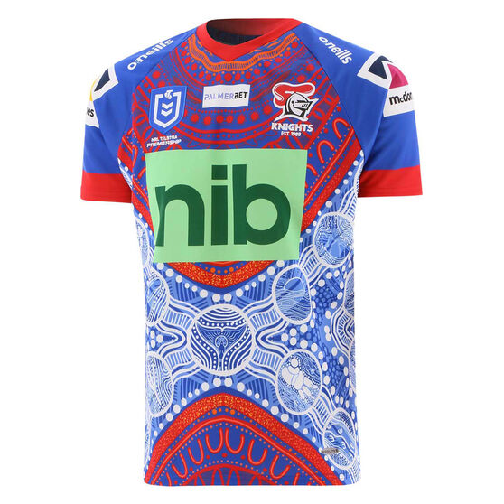 Newcastle Knights 2022 Womens Indigenous Jersey Blue 10, Blue, rebel_hi-res
