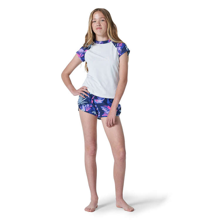 Tahwalhi Girls Pop Trop Swim Shorts, Print, rebel_hi-res