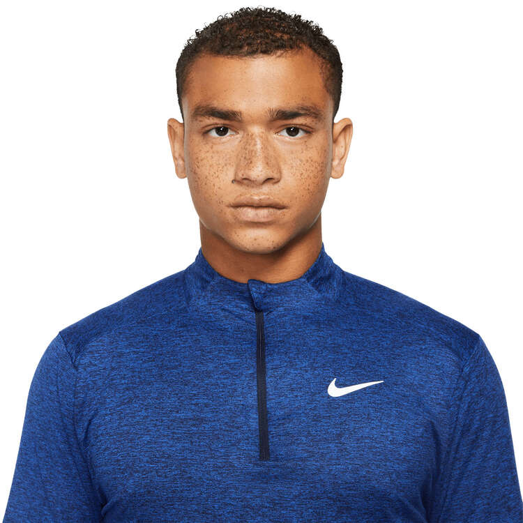 Nike Men's Dri-FIT Elements 1/2 Zip Running Top, Blue, rebel_hi-res