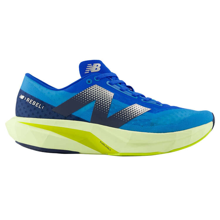 New Balance FuelCell Rebel V4 Mens Running Shoes, Blue/Black, rebel_hi-res