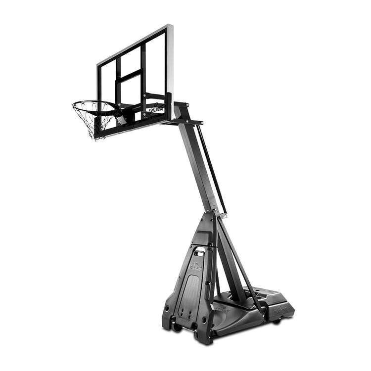 Spalding 60" Glass Stealth Basketball Hoop, , rebel_hi-res