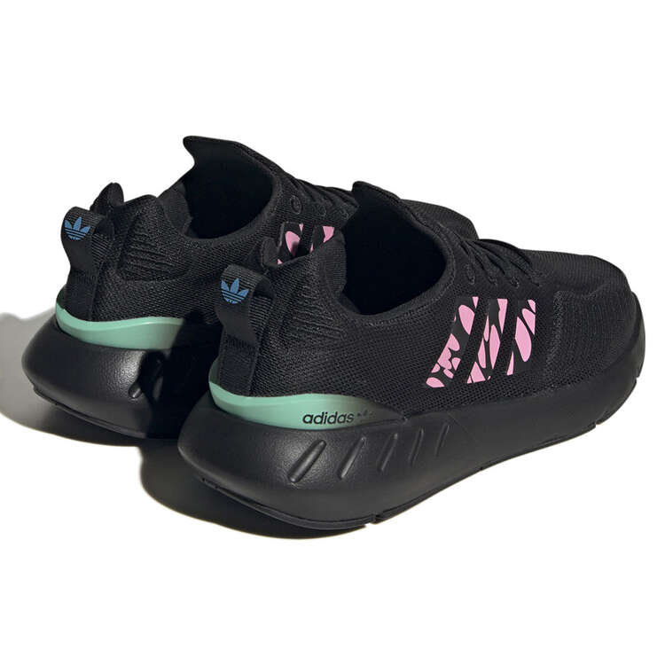 adidas Swift Run 22 Womens Running Shoes Black/Pink US 6, Black/Pink, rebel_hi-res