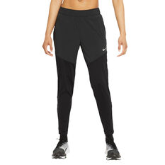 Nike Womens Dri-FIT Essential Running Pants Black XS, Black, rebel_hi-res