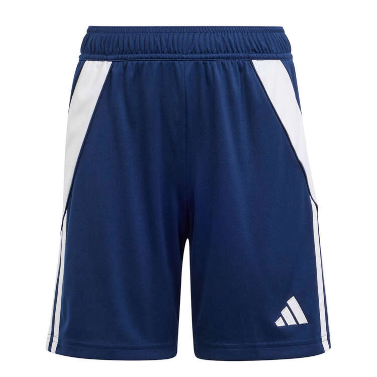 adidas Kids Tiro 24 Football Shorts, Navy/White, rebel_hi-res