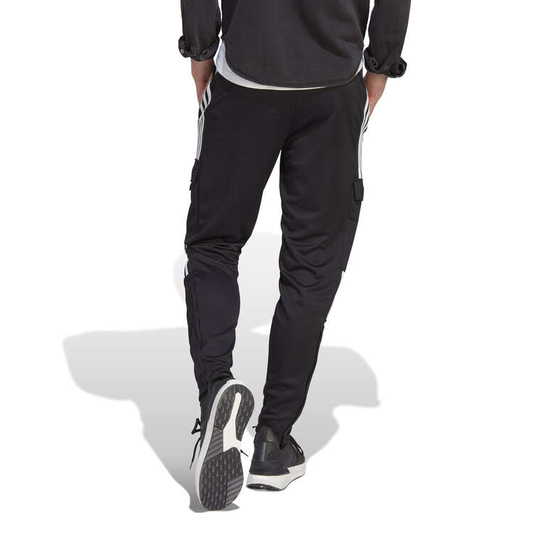 adidas Mens Tiro Cargo Tracksuit Pants Black/White S, Black/White, rebel_hi-res