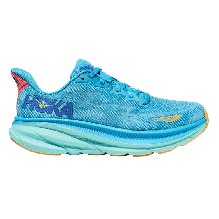 HOKA Clifton 9 Womens Running Shoes Blue US 6, Blue, rebel_hi-res
