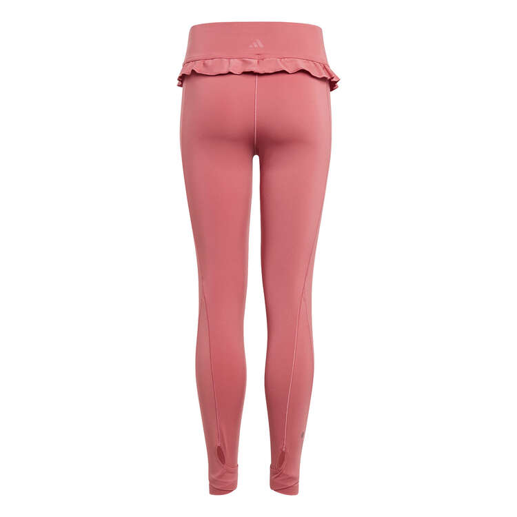 adidas Girls Aeroready Yoga 7/8 Tights Pink 8, Pink, rebel_hi-res