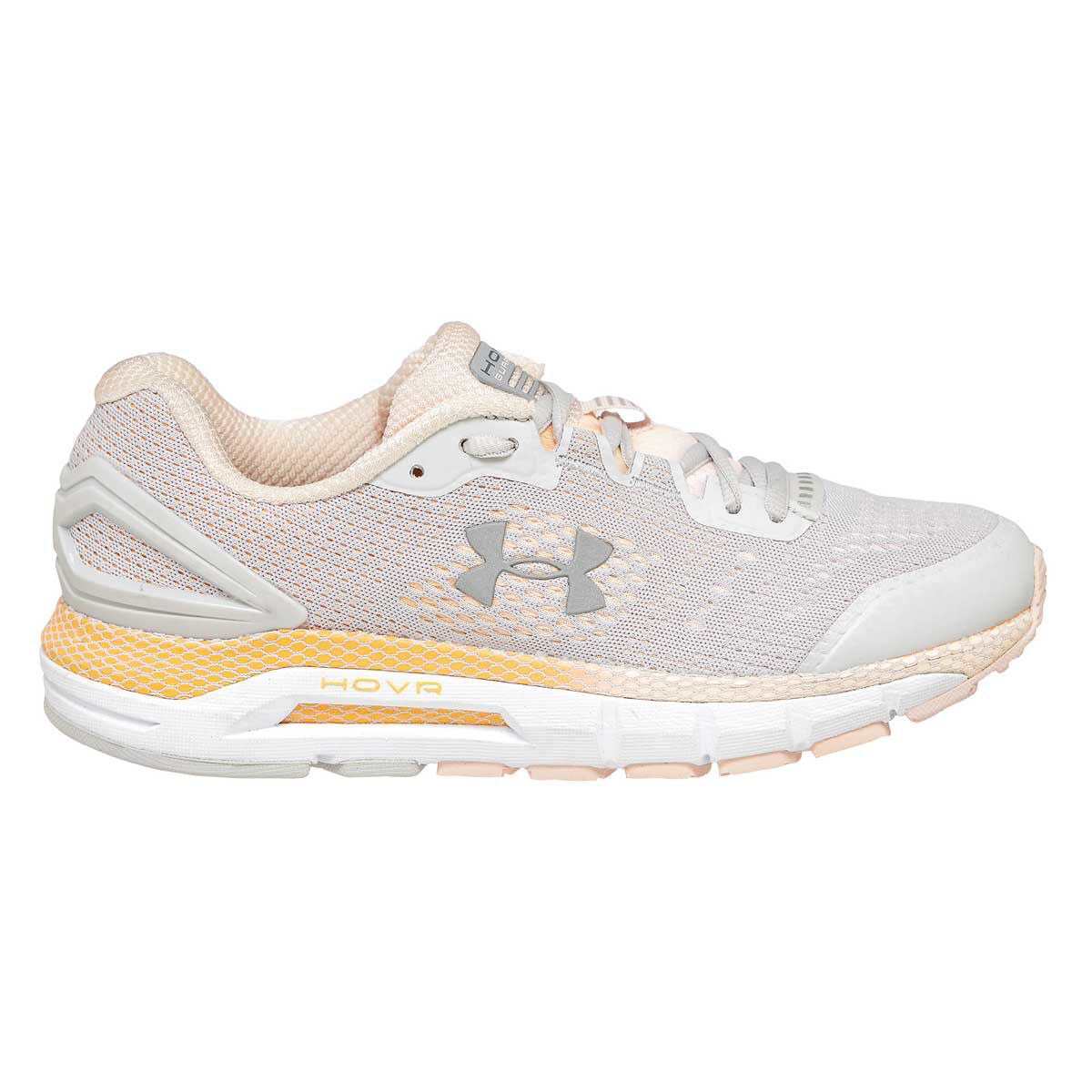 under armour grey and orange shoes